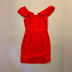 Antonio Melani Flutter Sleeve Coral Dress